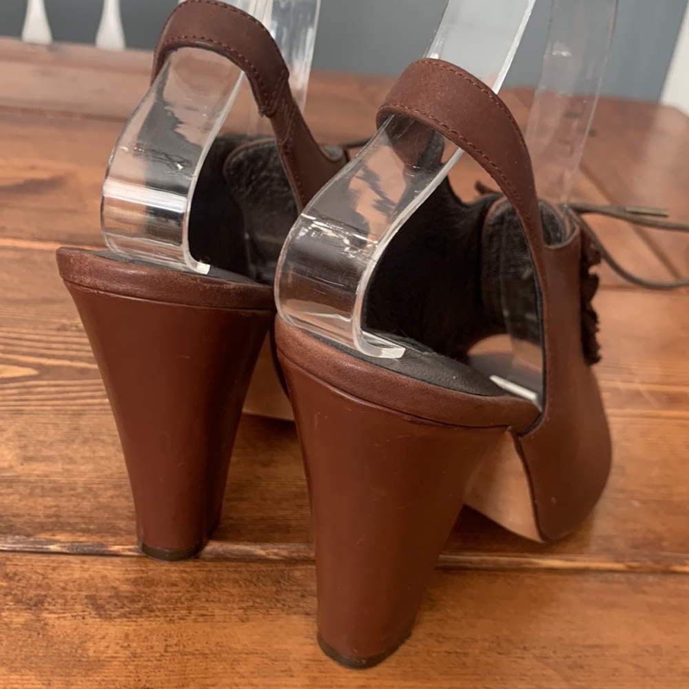 Anthropologie reedevins leather HEELS size 7.5 - Picture 4 of 10